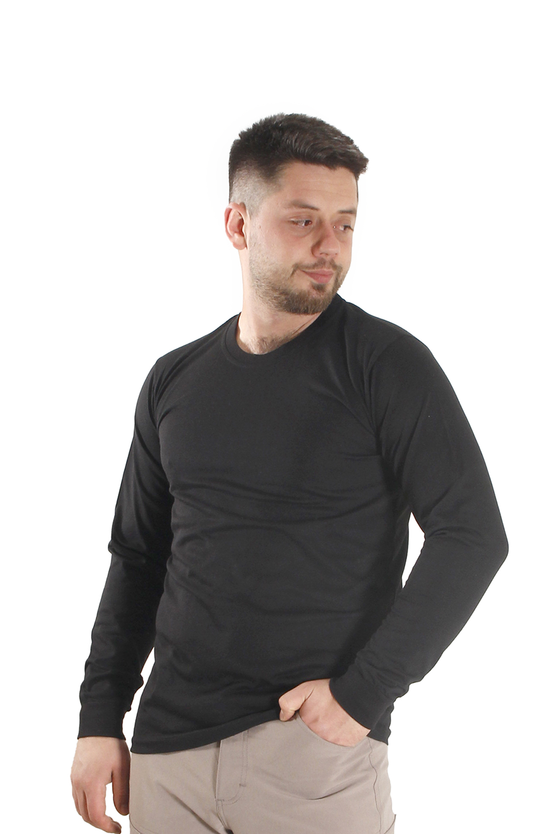 Siyah Uzun Kollu Sweatshirt