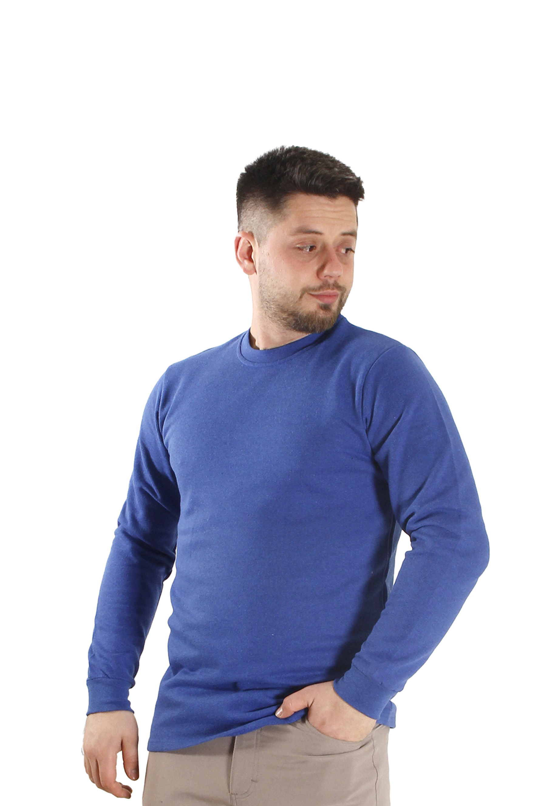 Mavi Uzun Kollu Sweatshirt